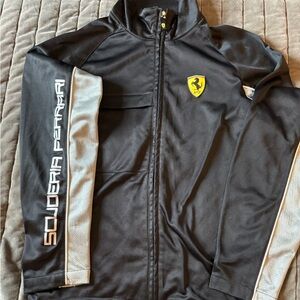 Scuderia Ferrari Black Jacket with Iconic Logo